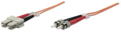 Intellinet 1m ST/SC InfiniBand en Glasvezelkabel Oranje