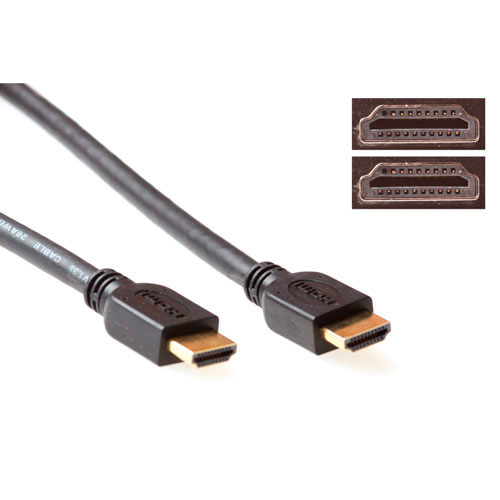 ACT 1 meter HDMI High Speed kabel v1.4 HDMI-A male - HDMI-A male - Afbeelding 2