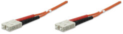 Intellinet 0.5m SC M/M InfiniBand en Glasvezelkabel Oranje - Afbeelding 2