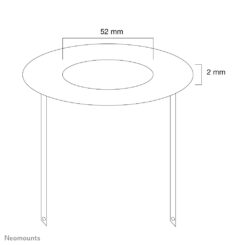 Neomounts FPMA-CRB5 Afdekrozet - diam. 52 mm - Afbeelding 4