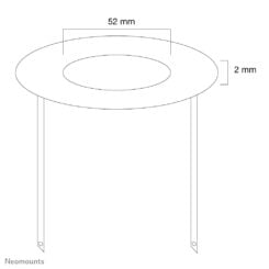 Neomounts FPMA-CRS5 Afdekrozet - diam. 52 mm - Afbeelding 4