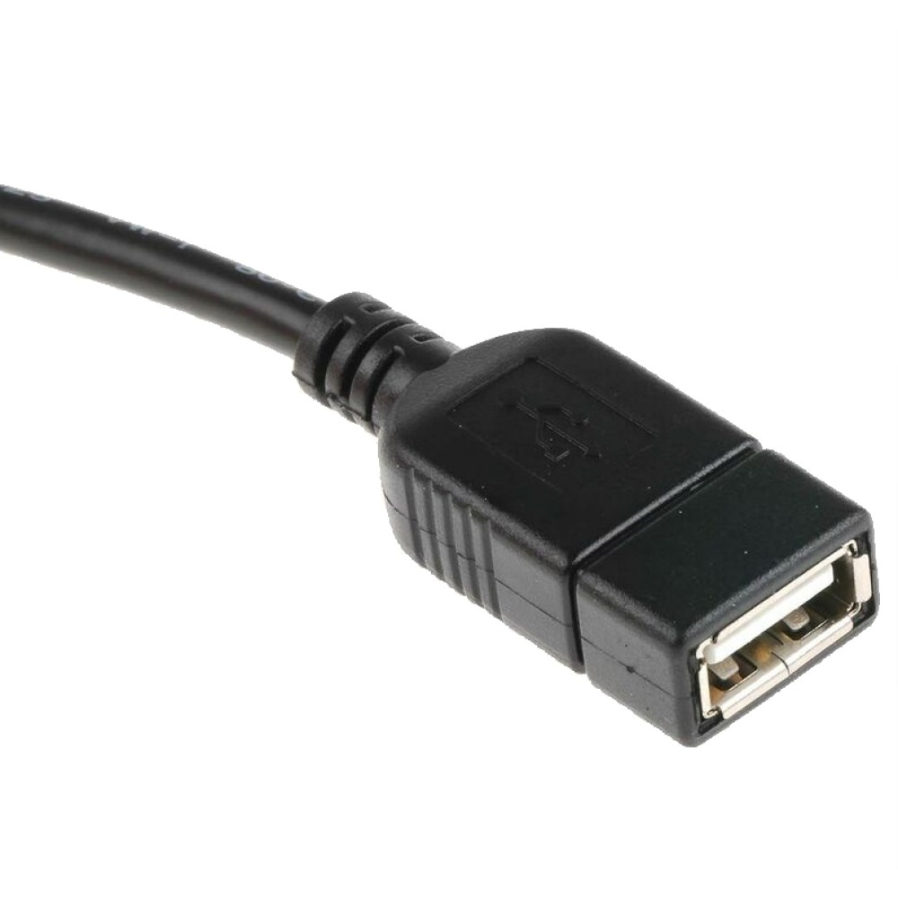 Techly 0.2m USB 2.0 Micro B - USB 2.0 A M/F USB-kabel 0,2 m Micro-USB B USB A 0,48 Gbit/s Zwart - Afbeelding 5