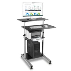 Techly ICA-TB TPM-3 staande bureau Zwart, Zilver - Afbeelding 3
