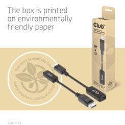 CLUB3D DisplayPort1.4 to HDMI 4K120Hz/8K60Hz HDR Active adapter M/F - Afbeelding 10