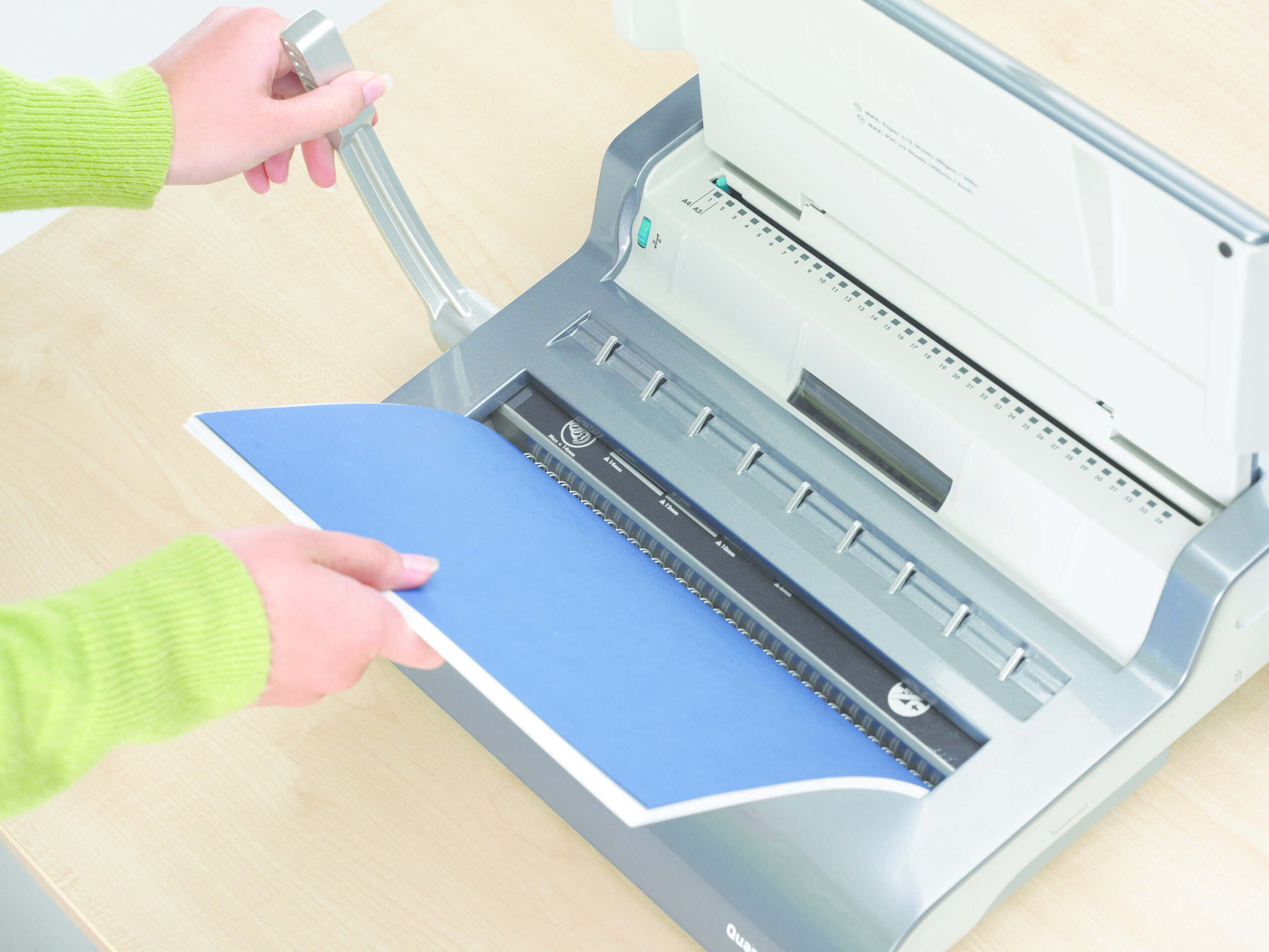 Fellowes Quasar Wire inbindmachine metalen draadruggen - Afbeelding 7