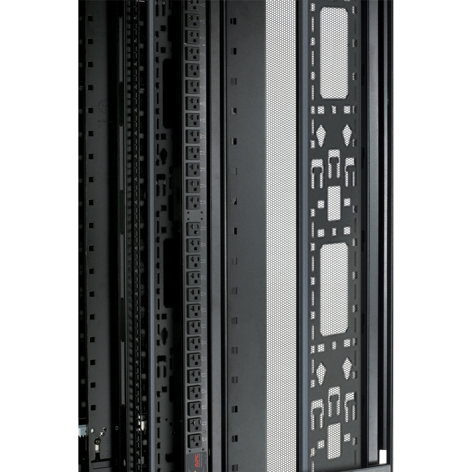 APC NetShelter SX 42U 600mm(b) x 1070mm(d) 19" IT rack, behuizing zonder deuren, zwart - Afbeelding 4