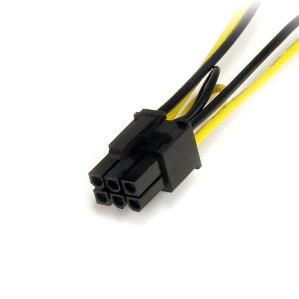 StarTech.com 15cm SATA Voeding naar 6-pins PCI Express Videokaart Voeding Verloopkabel - Afbeelding 4