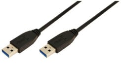 LogiLink 2m USB A - USB A 3.0 M/M USB-kabel USB 3.2 Gen 1 (3.1 Gen 1) Zwart - Afbeelding 2