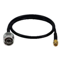 LogiLink 0.5m RP-SMA/N Signaalkabel 0,5 m Zwart - Afbeelding 2