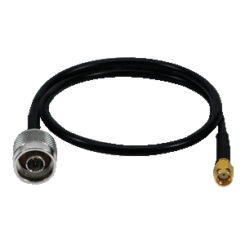 LogiLink 0.5m RP-SMA/N Signaalkabel 0,5 m Zwart