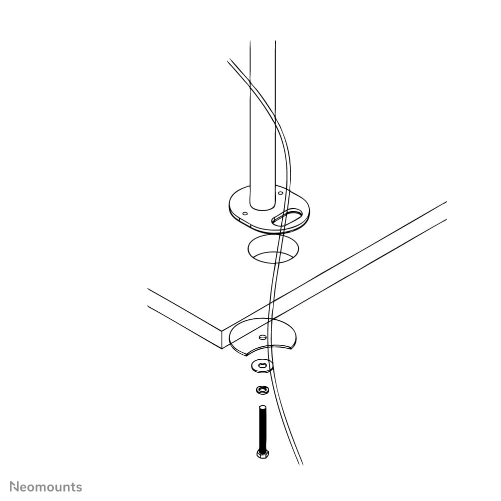 Neomounts FPMA-D960GROMMET Bureaudoorvoerbuis 10-30" - Afbeelding 4