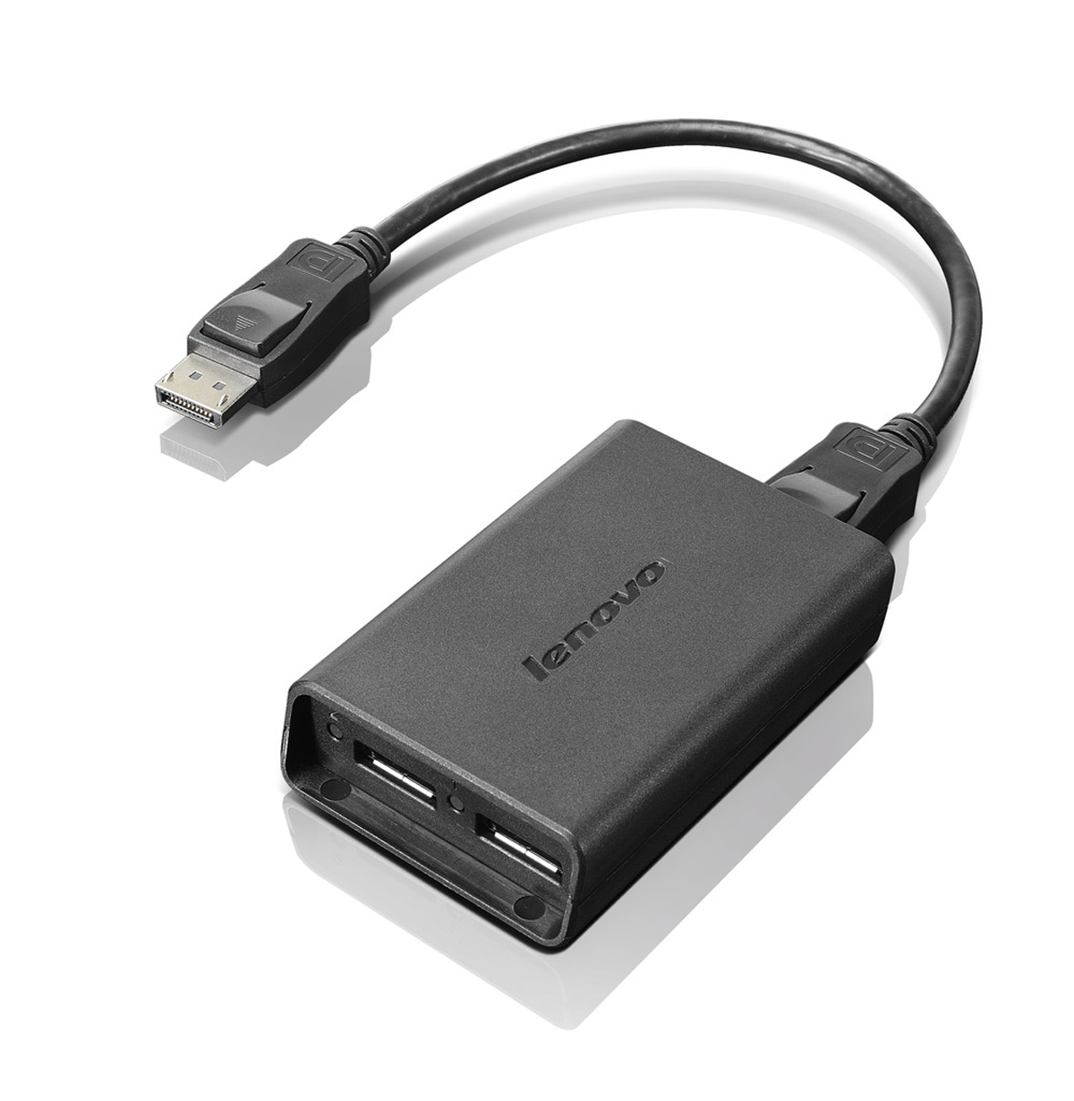 Lenovo DisplayPort to Dual-DisplayPort Monitor Cable USB A Zwart - Afbeelding 2