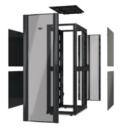 APC NetShelter SX 48U 750mm Wide x 1070mm Deep Enclosure Without Sides Without Doors Black - Afbeelding 2