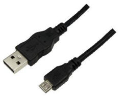 LogiLink 5m USB A-USB Micro B USB-kabel USB 2.0 Micro-USB B 0,48 Gbit/s Zwart - Afbeelding 2
