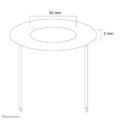 Neomounts FPMA-CRW5 Afdekrozet - diam. 52 mm - Afbeelding 4