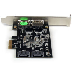 StarTech.com 2 Port PCI Express SATA 6 Gbps eSATA Controller Kaart, Dual Port PCIe SATA III Card, 2 Int/2 Ext, SATA III 6Gbps - Afbeelding 4