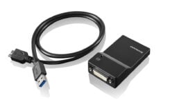 Lenovo USB 3.0 - DVI/VGA USB grafische adapter 2048 x 1152 Pixels Zwart - Afbeelding 2