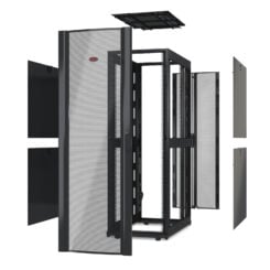 APC NetShelter SX 42U 600mm(b) x 1070mm(d) 19" IT rack, behuizing zonder deuren & zijpanelen, zwart - Afbeelding 2