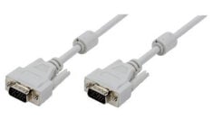 LogiLink 5m, VGA/VGA, M/M VGA kabel VGA (D-Sub) Grijs - Afbeelding 2
