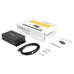 StarTech.com 8-poort USB naar DB9 RS232 Seriële Adapter Hub – Industriële DIN-rail en Wandmontage - Afbeelding 6