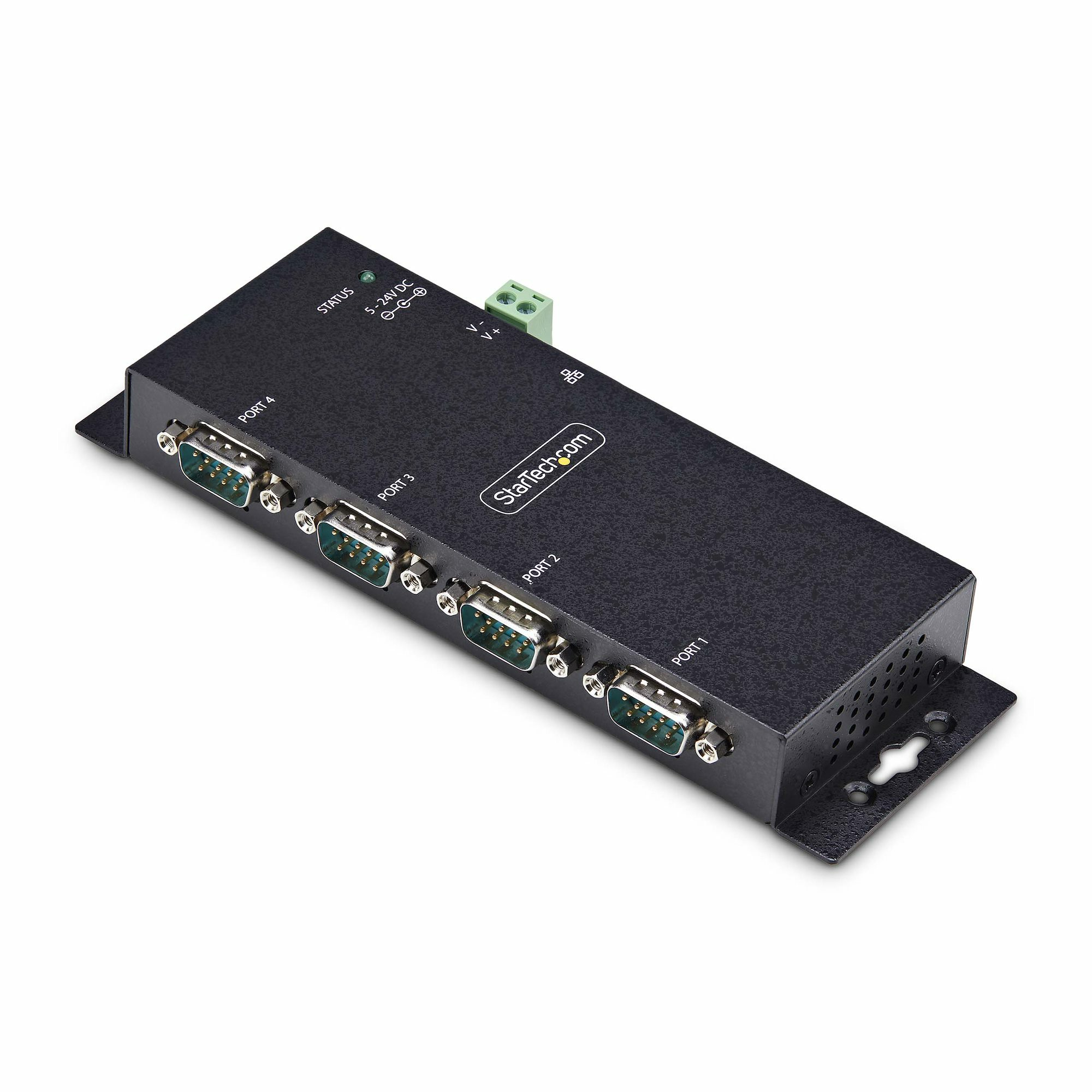 StarTech.com 4-Port Serieel naar Ethernet Adapter, IP Serial Device Server voor Remote RS232 Apparatuur, Muur/DIN Rail Monteerbaar, Metalen Behuizing, RJ45 LAN naar DB9 Converter - Afbeelding 2