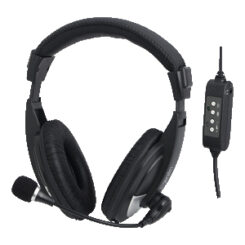 LogiLink HS0019 hoofdtelefoon/headset Bedraad Hoofdband Oproepen/muziek Zwart - Afbeelding 2