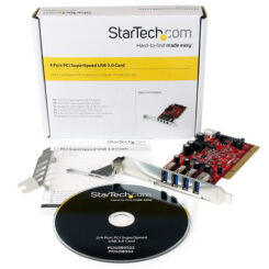 StarTech.com 4 Port PCI SuperSpeed USB 3.0 Adapterkaart met SATA/SP4 Voeding - Quad Port PCI USB 3 Controller Kaart - 5Gbps - Afbeelding 6