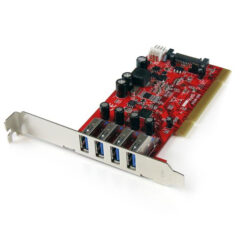 StarTech.com 4 Port PCI SuperSpeed USB 3.0 Adapterkaart met SATA/SP4 Voeding - Quad Port PCI USB 3 Controller Kaart - 5Gbps - Afbeelding 2