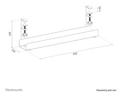 Neomounts ADS07-121WH Kabelgoot - klembevestiging - universeel - Afbeelding 10