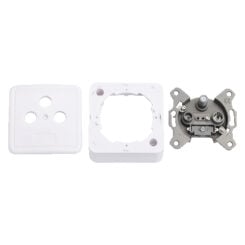 LogiLink CA1003 contactdoos Type F Zilver, Wit - Afbeelding 2