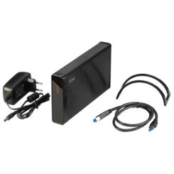 i-tec MYSAFE35U401 behuizing voor opslagstations HDD-behuizing Zwart, Metallic 3.5" - Afbeelding 5