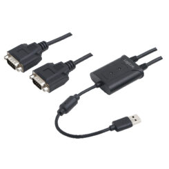 LogiLink AU0031 seriële kabel Zwart USB Type-A DB-9 - Afbeelding 2