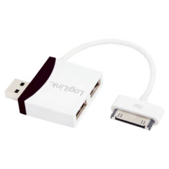 LogiLink UA0181 interface hub 480 Mbit/s Zwart, Wit