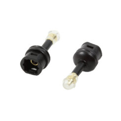 LogiLink CA1014 tussenstuk voor kabels Toslink 3.5 mm Mini Toslink Zwart - Afbeelding 2