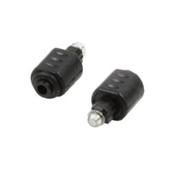 LogiLink CA1016 tussenstuk voor kabels Toslink Toslink 3.5 mm Mini Zwart