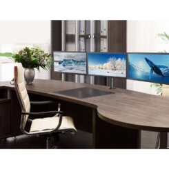 Techly ICA-LCD 482-T flat panel bureau steun 61 cm (24") Zwart - Afbeelding 5