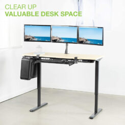 Techly ICA-LCD 482-T flat panel bureau steun 61 cm (24") Zwart - Afbeelding 7