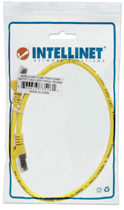 Intellinet Netwerk patchkabel, Cat6A, 5 m, geel, koper, S/FTP, LSOH/LSZH, PVC, RJ45, vergulde contacten, snagless, booted, levenslange garantie - Afbeelding 6