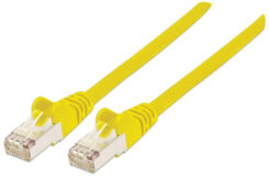Intellinet Netwerk patchkabel Cat6, 5 m, geel, koper, S/FTP, LSOH/LSZH, PVC, RJ45, vergulde contacten, snagless, booted, levenslange garantie
