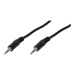 LogiLink 3.5mm - 3.5mm, 0.2m audio kabel 0,2 m Zwart - Afbeelding 2