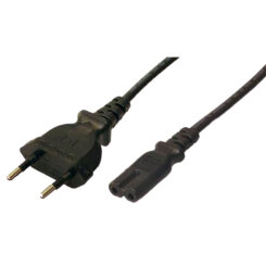 LogiLink CP092 electriciteitssnoer Zwart 1,8 m Netstekker type C C8 stekker - Afbeelding 2