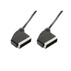 LogiLink Scart - Scart, 3m SCART-kabel SCART (21-pin) Zwart - Afbeelding 2