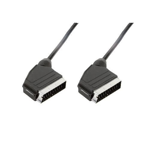 LogiLink Scart - Scart, 3m SCART-kabel SCART (21-pin) Zwart - Afbeelding 2
