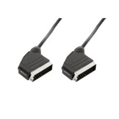 LogiLink Scart - Scart, 3m SCART-kabel SCART (21-pin) Zwart