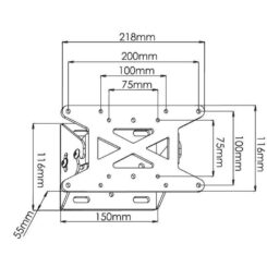 Techly ICA-LCD 109 tv-bevestiging 78,7 cm (31") Zilver - Afbeelding 4