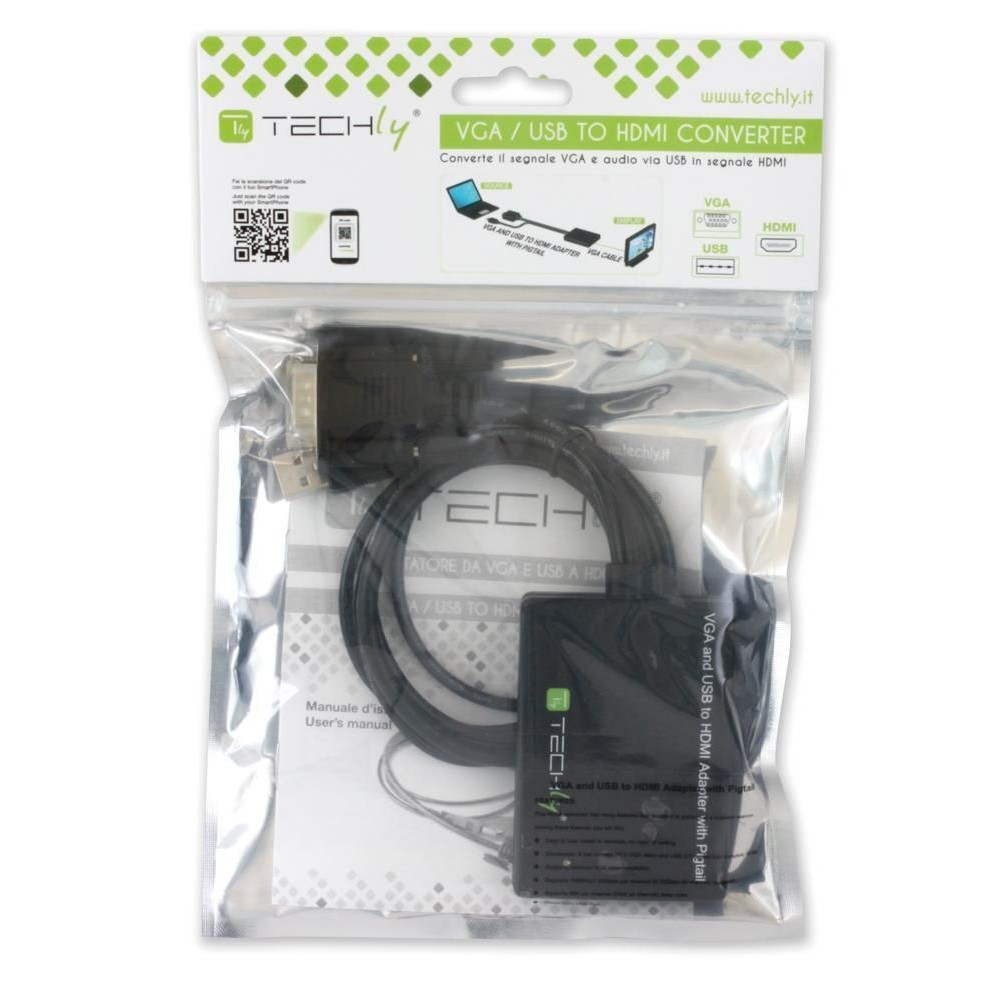 Techly IDATA HDMI-VGA3 video kabel adapter Zwart - Afbeelding 3