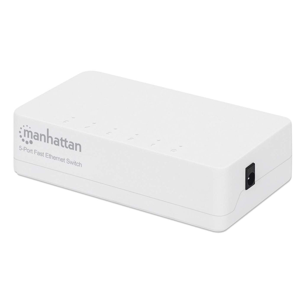 Manhattan 560672 netwerk-switch Unmanaged Fast Ethernet (10/100) Wit - Afbeelding 2
