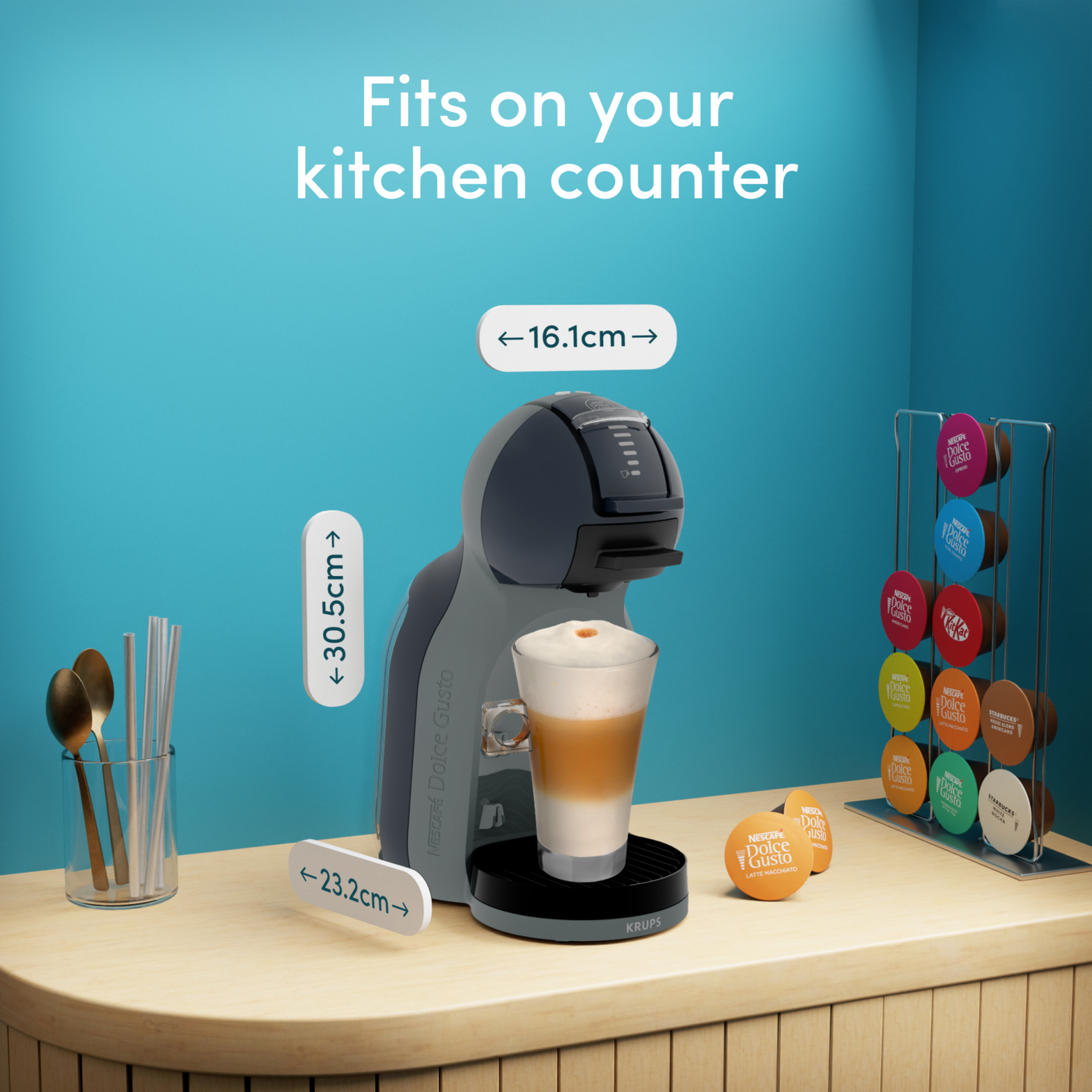 Krups Mini Me NESCAFÉ® Dolce Gusto® 2 KP143B koffiecupmachine - Afbeelding 5
