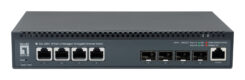 LevelOne XEL-0891 Managed L3 10G Ethernet (100/1000/10000) Desktop Grijs - Afbeelding 3