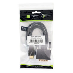 Techly 1.0m HDMI - DVI-D M/M 1 m Zwart - Afbeelding 3